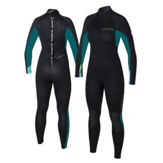 C-SKINS Surflite Ladies Wetsuit Steamer 4-3mm LS Back Zip