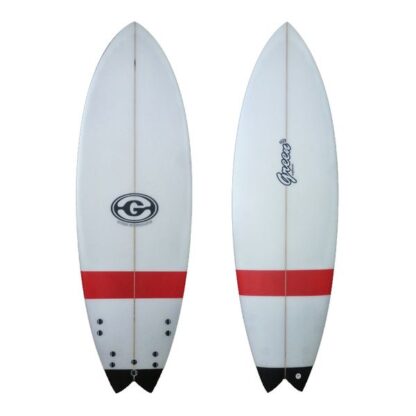 Green Surfboard Fish Red Black