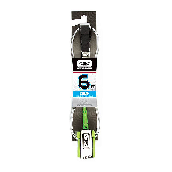 Surfboard Leg Rope From Ocean & Earth Details about   Regular Comp 6' Leash 