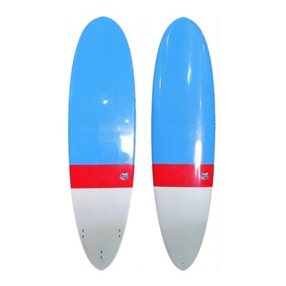 Sunride Surfboard Mal Epoxy Blue Red White