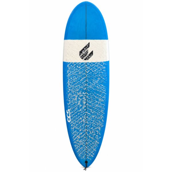 6'2 ECS second hand surfboard, blue deck