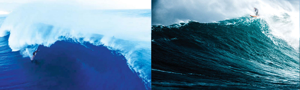 Surfboard Leash Big and Powerful waves