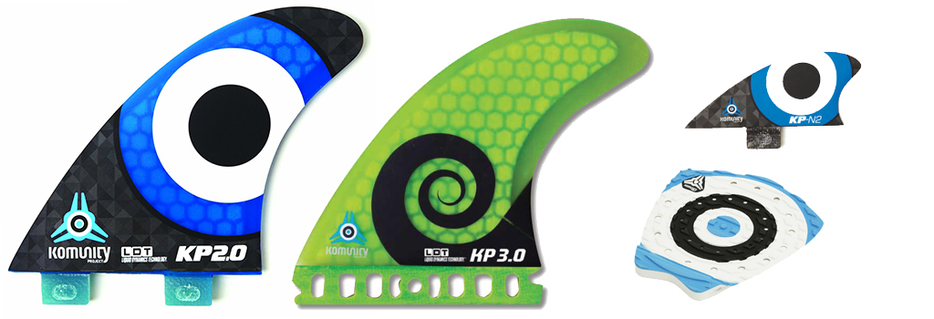 Komunity Project KP 2.0 KP 3.0 Fins Bullseye Pad Nubster Kelly Slater