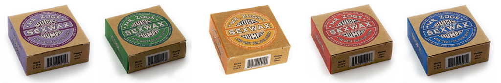 Surfboard Traction Wax 5 Blends