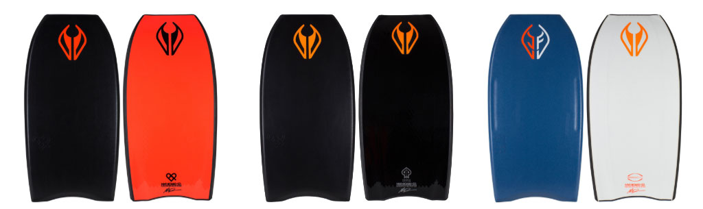 NMD Bodyboards Ben Player NRG+ PFS II Jase Finlay Pro Ride Elite Models