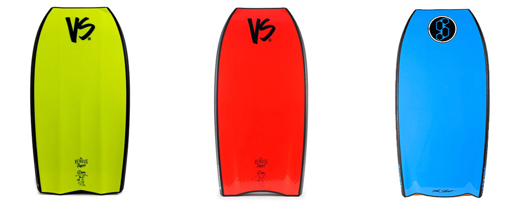 VS Bodyboards Wi-Fly Tail Comparison Crescent Tail Bat Tail