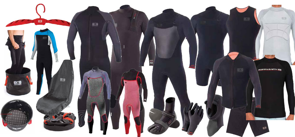 Ocean Earth Complete Wetsuit Range