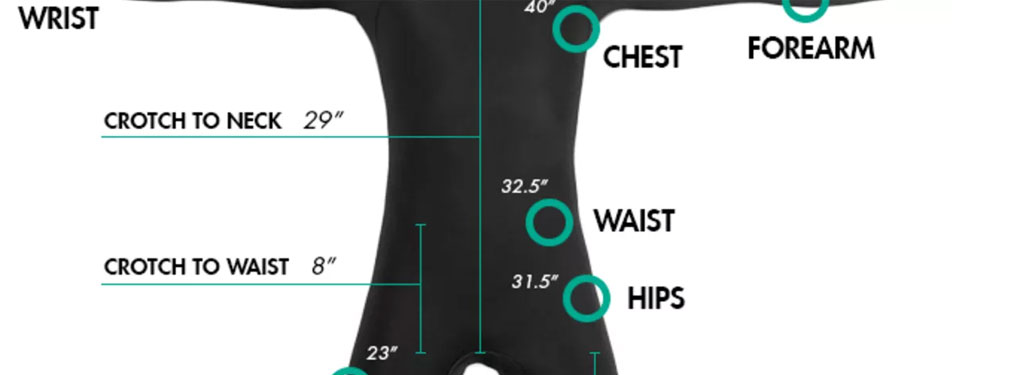 A Winter Wetsuit Body Measurements