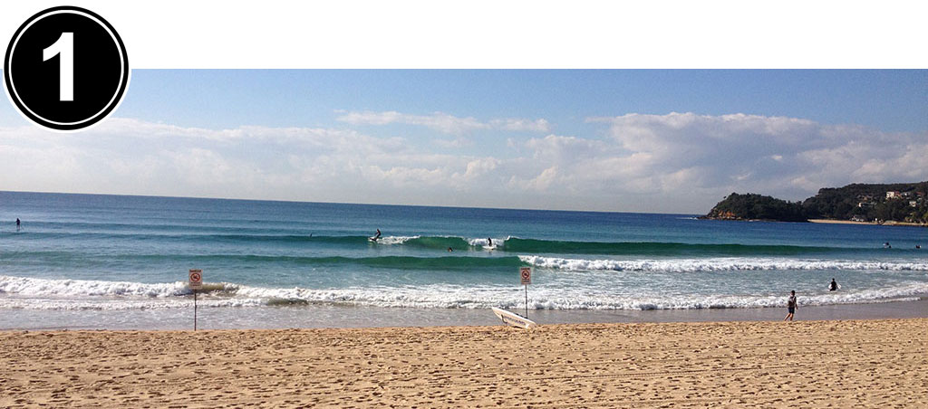 Surfing Manly Beach Ideal Conditions