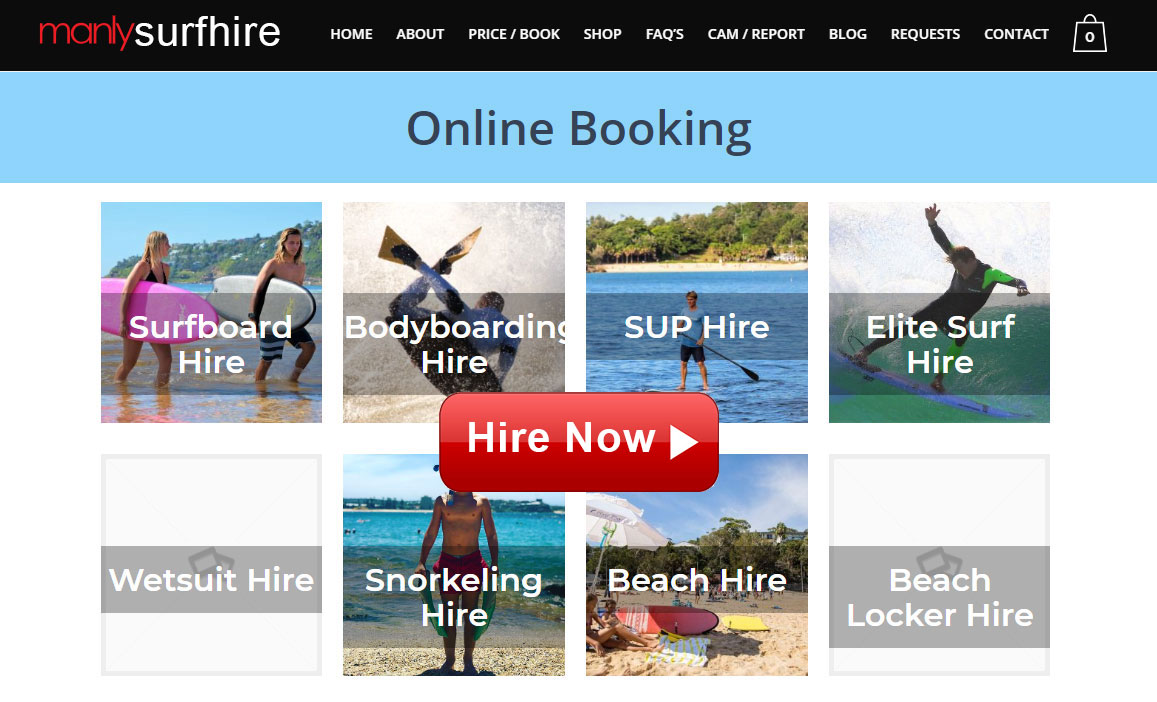 Surfing Manly Surf Hire Hire Now