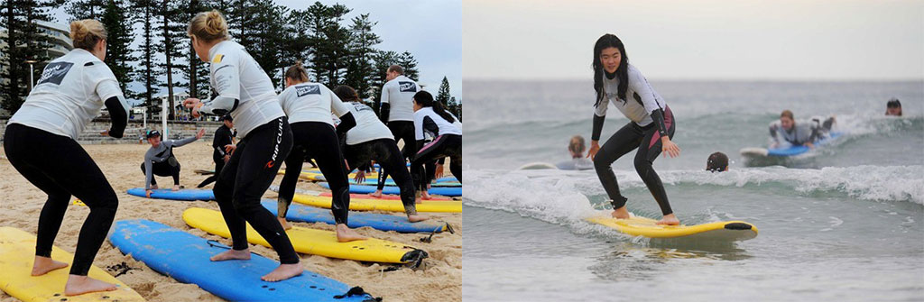 Surfing Surf School Learning To Surf