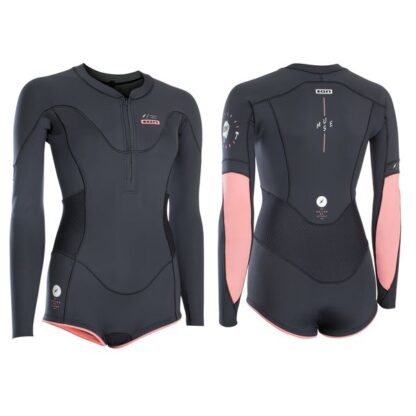 ION Wetsuit BS Muse Hot Shorty LS 1.5 FZ DL Pink