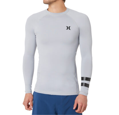 Hurley Pro Light Long Sleeve Rash Top Grey