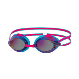 Zoggs Racespex Rainbow Mirror Swim Goggles Pink Blue