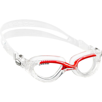 Cressi Adult Flash Premium Silicon Goggles Red