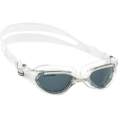 Cressi Adult Flash Premium Silicon Goggles White Tinted Lens