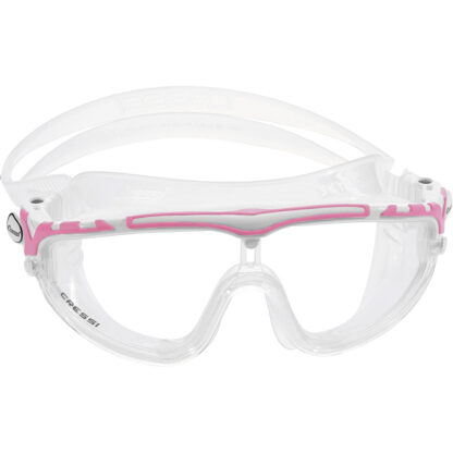 Cressi Adult Skylight Premium Silicon Goggles White Pink