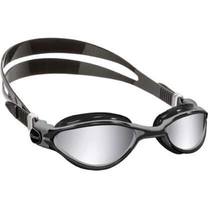 Cressi Adult Thunder Premium Silicon Goggles Black Silver Mirrored Lens