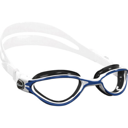Cressi Adult Thunder Premium Silicon Goggles White Blue