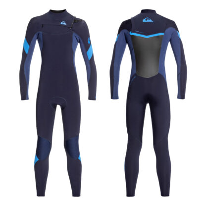 Quiksilver Boys Syncro Series 3-2mm Chest Zip GBS Steamer Wetsuit