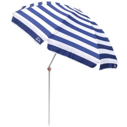 Resort Tilt Deluxe Beach Umbrella Blue Stripe