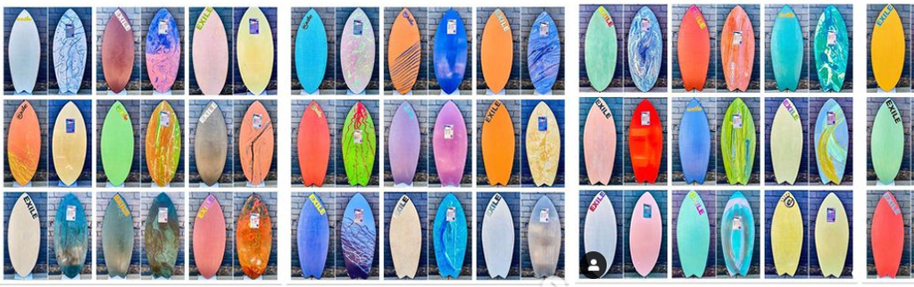 Exile Skimboards Wide Range