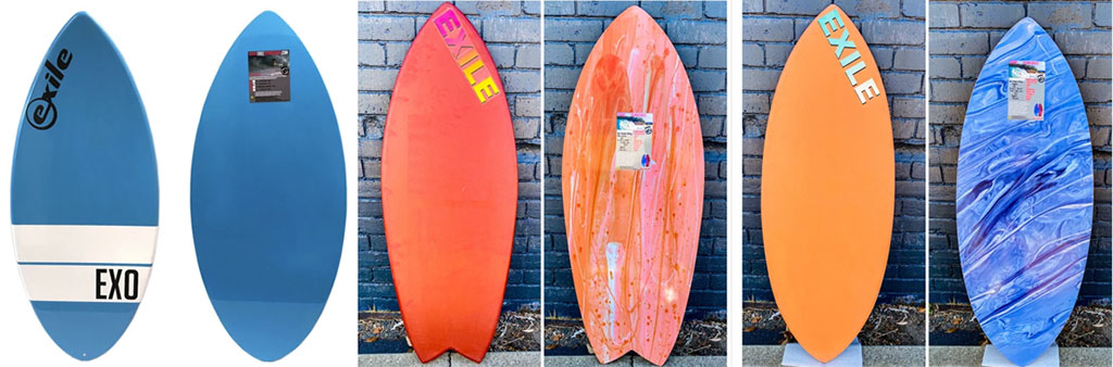 Exile Skimboards Board Shapes