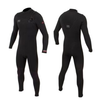 Ocean & Earth Wetsuits Mens Double Black Chest Zip Steamer 3-2mm Performance Wetsuit