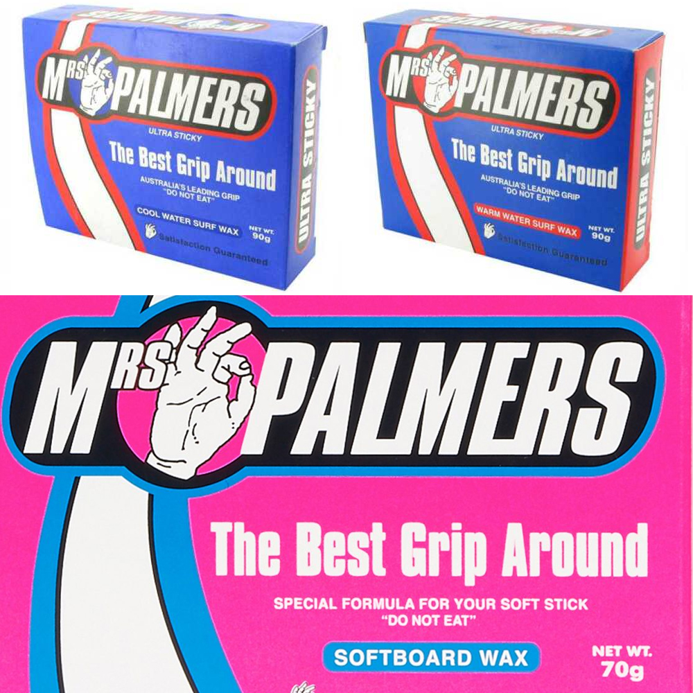 Mrs Palmers Comp Warm Water Surf Wax 5 Pack 