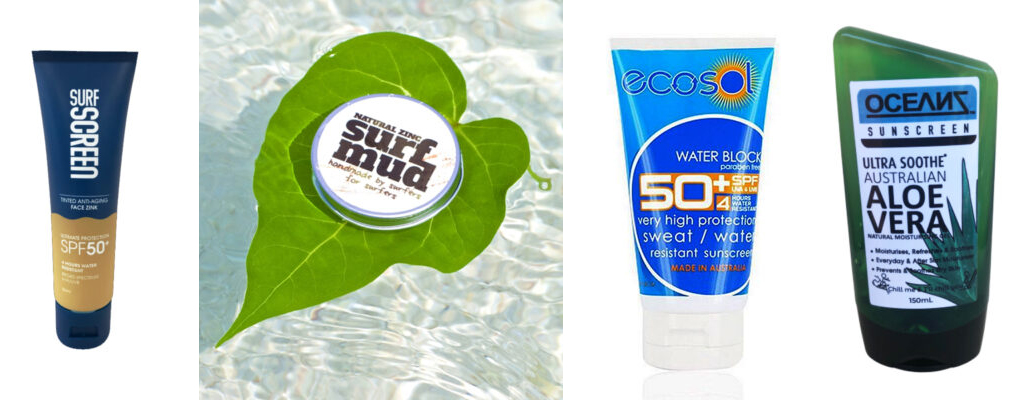 Beach-Accessories-Surfscreen-Sun-Cream-50-Surfmud-Sunscreen-Ecosol-Waterblock-SPF-50-Sunscreen-Oceanz-ALOE-150ml-Aloe-Vera