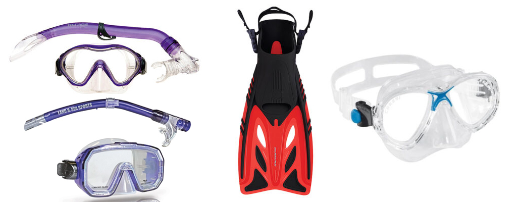 Snorkeling-Gear-Kids-Gear-Mirage-Goby-Kids-Mask-Snorkel-Set-Land-Sea-Kakadu-Kids-Mask-Snorkel-Set-Mirage-Crystal-Junior-Fins-Set-Cressi-Marea-VIP-Junior-Mask