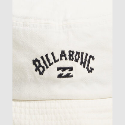 Billabong Peyote Washed Hat Off White Logo CloseUp