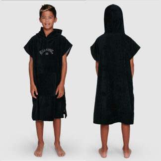 Billabong Wetsuit Boys Hoodie Towel Black