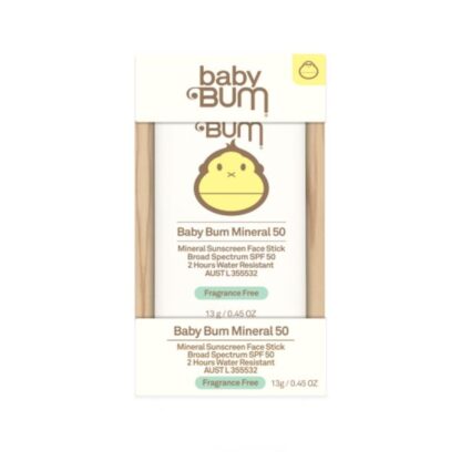 Sunbum Baby Bum SPF 50 Mineral Sun Screen Face Stick 13g