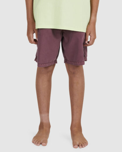 Billabong Boys All Day Overdyed Layback Boardshorts Rose Dust