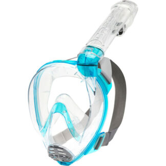 Cressi Baron Full Face Snorkeling Mask Clear Aquamarine