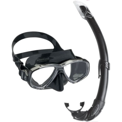 Cressi Perla Plus Mexico Mask Snorkel Set Black