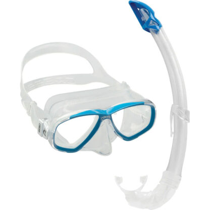 Cressi Perla Plus Mexico Mask Snorkel Set Clear Blue