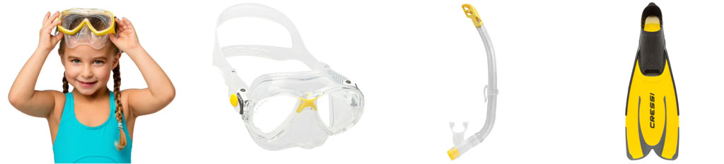 Cressi-Snorkeling-Cressi-Marea-Junior-Mask-Cressi-Top-Junior-Snorkel-Cressi-Agua-Junior-Fins