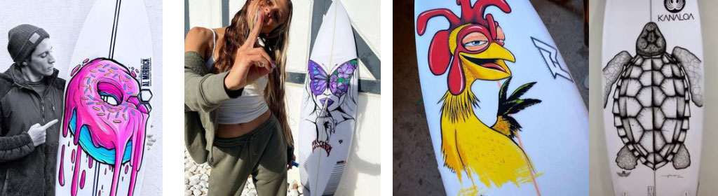 SurfPaints Artists and Surfboards