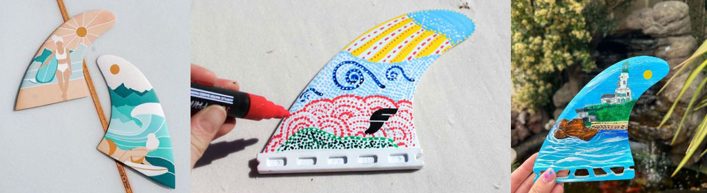 SurfPaints Great for Surfboard Fins Artwork