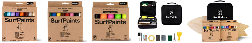 SurfPaints Kits and Starter Kits and DIY Surfboard Bundle Bonus Varnish