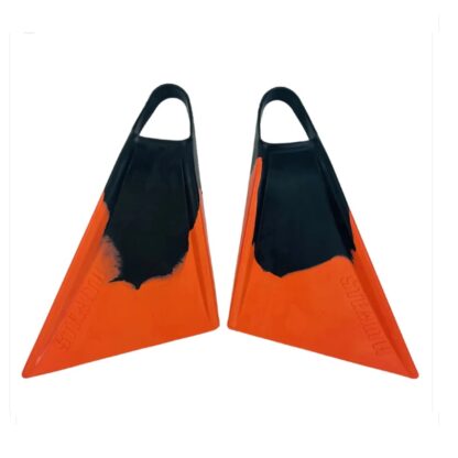 Stealth S2 Fins Black Fluro Red