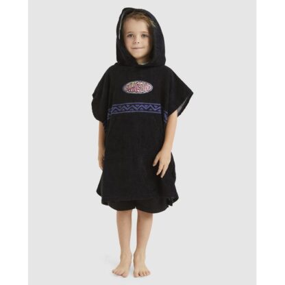 Billabong Groms Hooded Towel Poncho Black