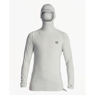 Billabong Strike Mission Hooded Long Sleeve Rashguard Grey