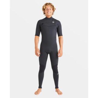 Billabong 202 Absolute Natural Chest Zip Short Sleeve Steamer
