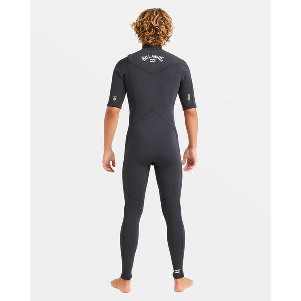 Billabong 202 Absolute Natural Chest Zip Short Sleeve Steamer