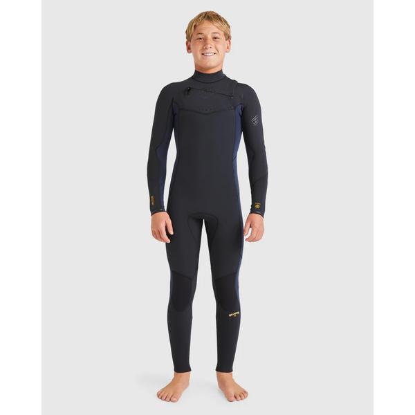 Billabong 302 Boys Absolute Natural Chest Zip Steamer