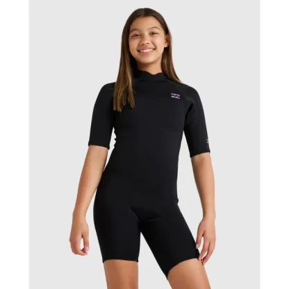 Billabong Girls 6-14 2/2mm Foil Back Zip Springsuit