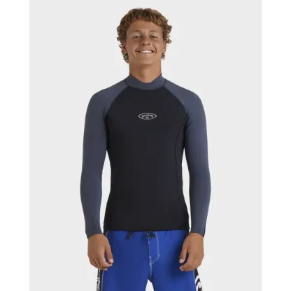 Billabong Mens 1/1mm Absolute Natural Long Sleeve Wetsuit Top